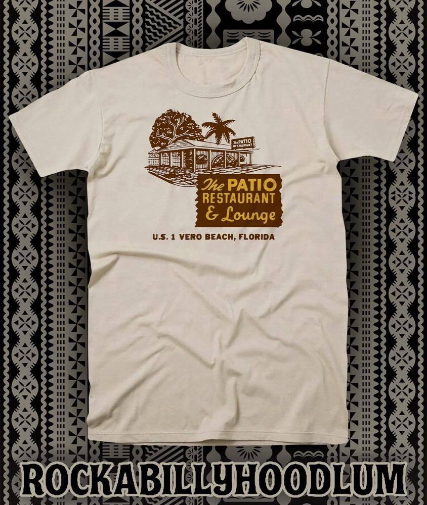 Ретро Тики Арт Футболка Футболка Бар Кружка Ресторан Патио Веро Бич Флорида