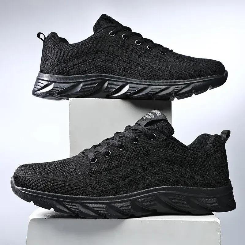 New Athletic Shoes for Men Shoes Sneakers Black Casual Men Mesh Sneakers Breathable Tennis Running Walking Gym Men Shoes