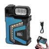 Мини светодиодный рабочий фонарь, перезаряжаемый COB фонарик с магнитной основой и зажимом для ручки, поворотный, долговечное освещение, аварийная лампа