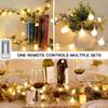 LED Light String Fairy Bubble Ball Light Festive Light Garland EU/US Plug Indoor Christmas Wedding Outdoor Garden Decoration