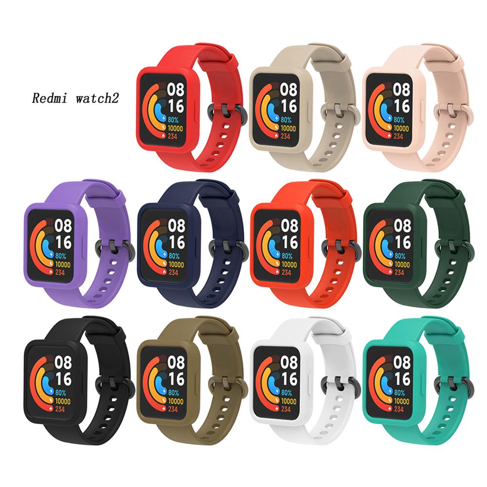 Silicone Strap For Redmi Watch 2 Bracelet Watchband For Xiaomi Mi Watch 2 Lite Wristbands + Protector Case Cover