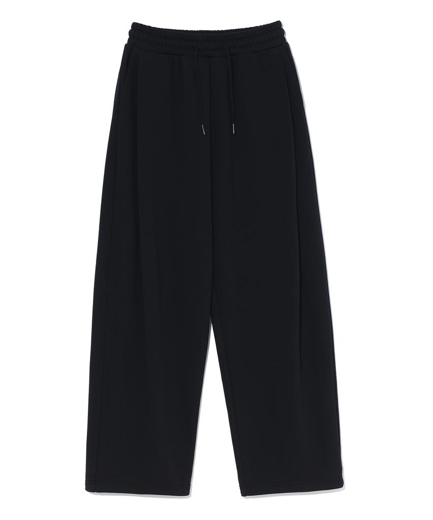 RAYFIKERS Side One-Pleat Wide Sweatpants Mq6Pu187_Black