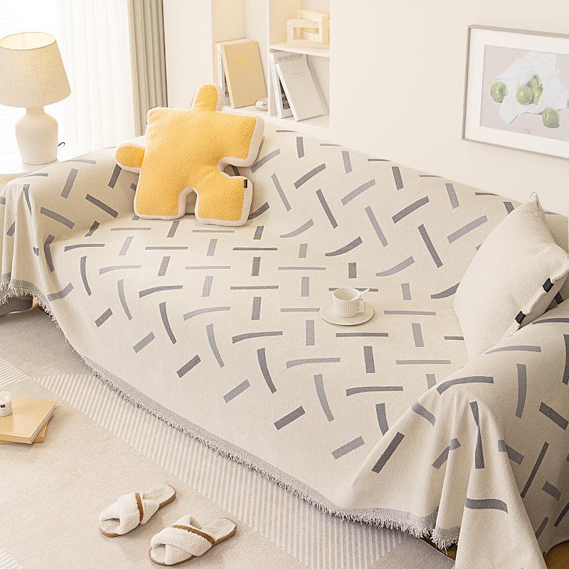 Чехол для дивана из шенилловой ткани на все сезоны, полотенце для дивана в стиле Ins, современное простое одеяло с защитой от царапин