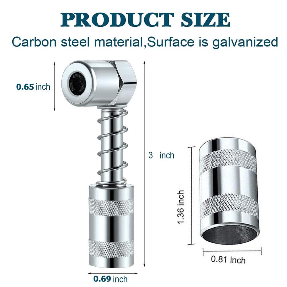 Переходник для смазочного ниппеля 90 градусов