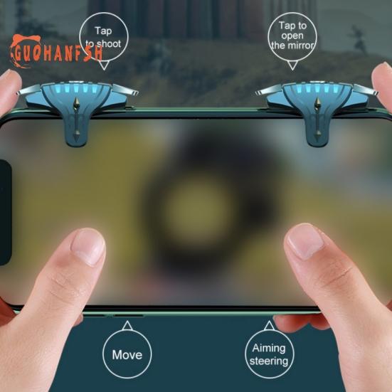 2Pcs F01 Metal Buttons Mobile Shooting Trigger Controller Gamepad for PUBG Electronics