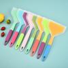 Random Transparent Two-color Silicone Wide-mouth Frying Spatula Translucent Tamagoyaki Spatula Kitchen Utensils Silicone Spatula