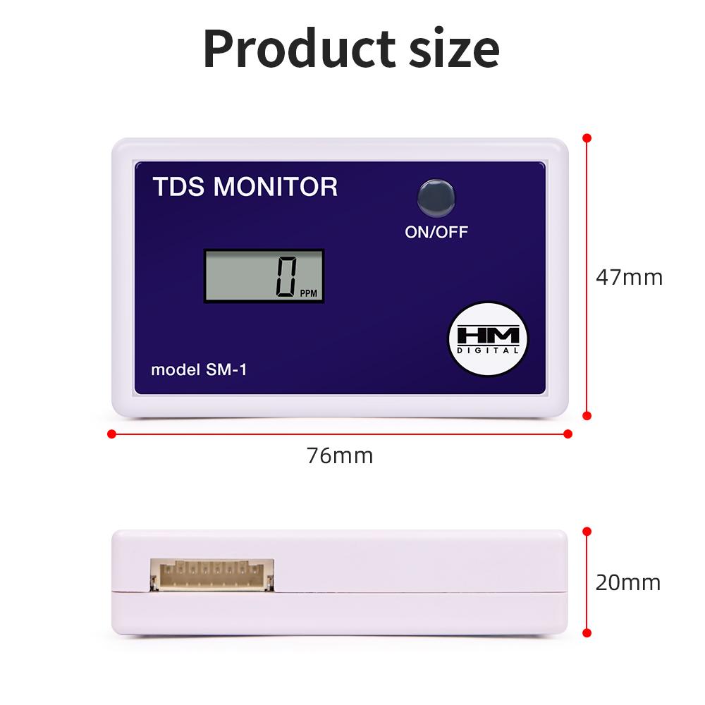 HM Digital TDS-тестер LCD Онлайн-измеритель качества воды 0-9990PPM Обнаружение Монитор TDS воды Входной Выходной Тест для Бассейна Лаборатории