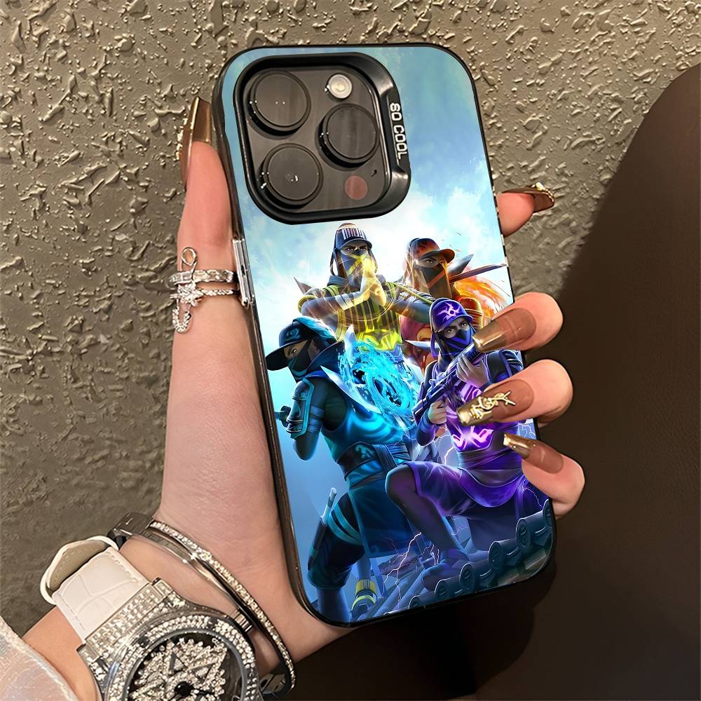 F-Free F-Fire Чехол для телефона iPhone 14,16,12,15,13,17,11,E,Pro,Max,Plus,Air,Mini Черный Мягкий Чехол