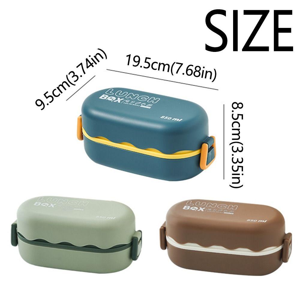 Sealed Divides Food Container 3 Grids Snack Food Box Durable Food Storage Crisper  Outdoor