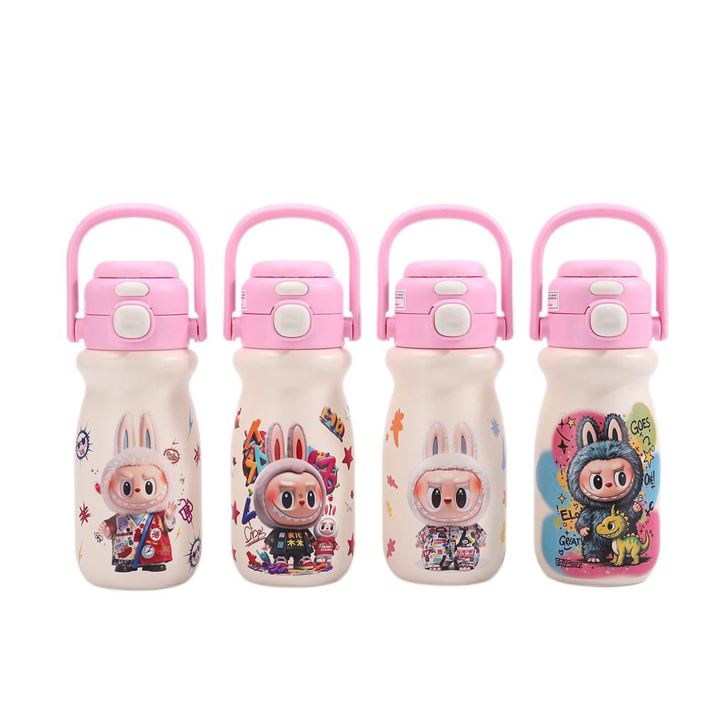 316 Stainless Steel Thermos Cup Cute Cartoon Student Cup Large Capacity Double Drink Children's Water Cup