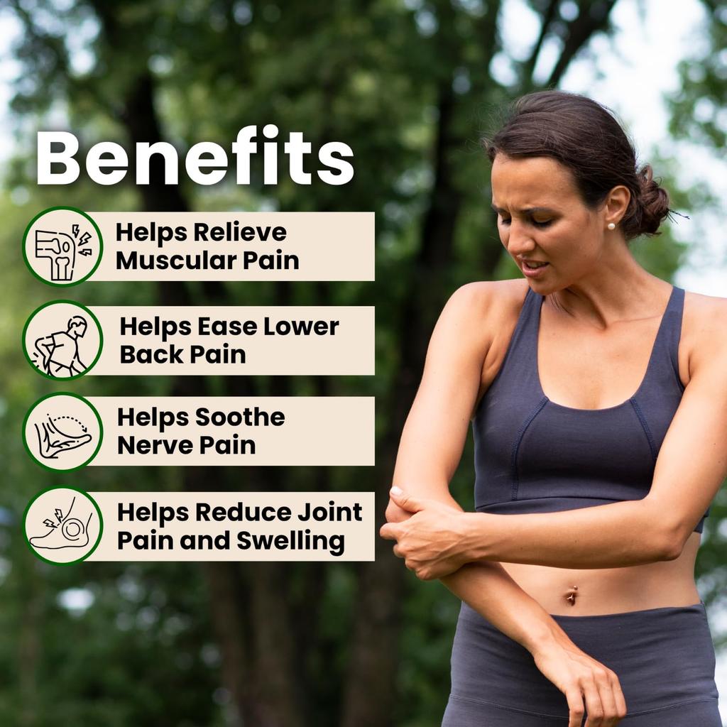 Baidyanath Махавишгарб Хвост 100 мл X Упаковка из 2 шт. | Травяное массажное масло для снятия мышечной боли, stiffness суставов и расслабления тела