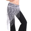 Women Belly Dance Triangle Hand Make Sequin Tassles Mesh Hip Scarf Wrap 9 Colors Hot