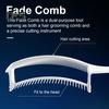 Professional Haircut Fade Comb Dual-Layers Curved Positioning Comb Barber Hair Cutting Trimming Comb Men Hair Clipper Guide Comb Hairdresser Styling