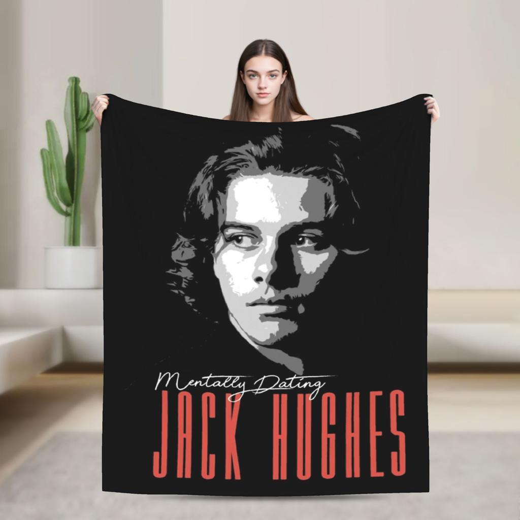Jack Hughes USA Gold Medal Hockey Blanket Flannel Textile Decor Multi-function Warm Throw Blanket for Bedding Car Bedspread