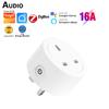 Tuya Zigbee Smart Socket Uk Plug 16a Home Energy Monitor Power Outlet Adapter Smart Life Timing Voice Control For Alexa Google
