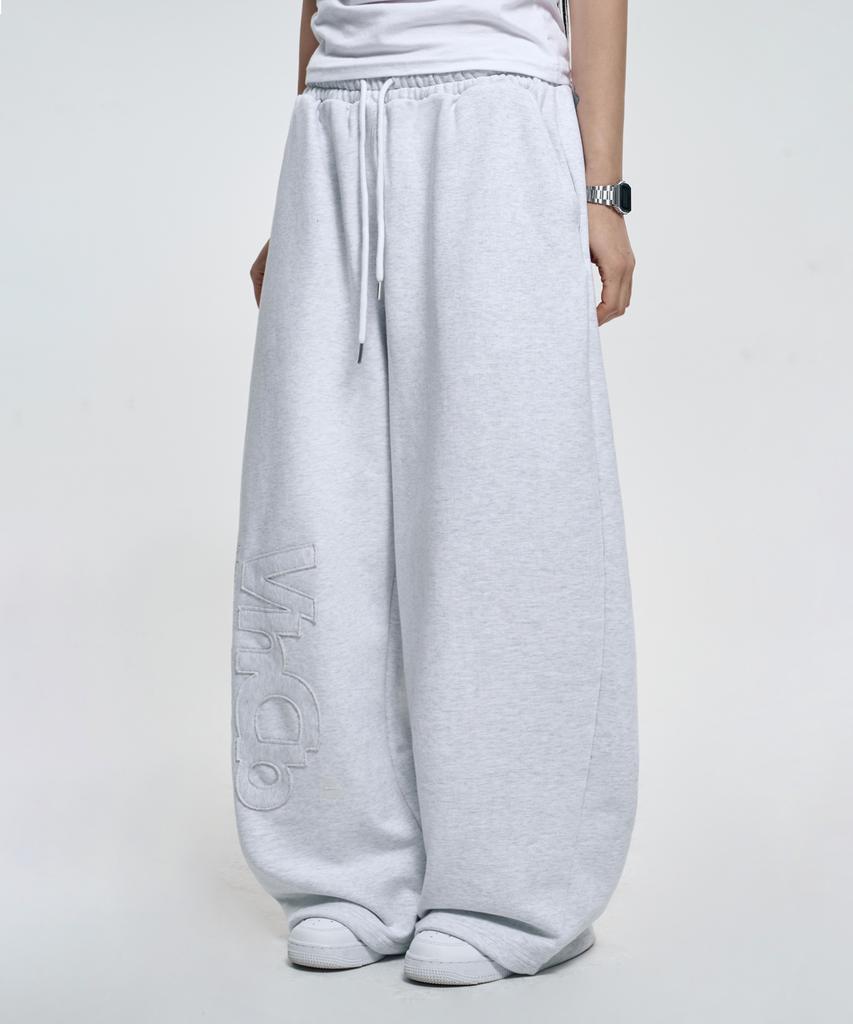 VENHIT [Benhit X Neo] Mrt Applique Sweatpants White Melange
