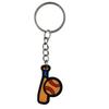 Creative Sports Keychain: Soft PVC Rubber Keyring for Football, Basketball, Volleyball, Rugby Bag Pendant
