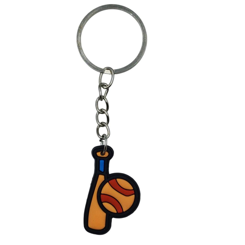 Creative Sports Keychain: Soft PVC Rubber Keyring for Football, Basketball, Volleyball, Rugby Bag Pendant