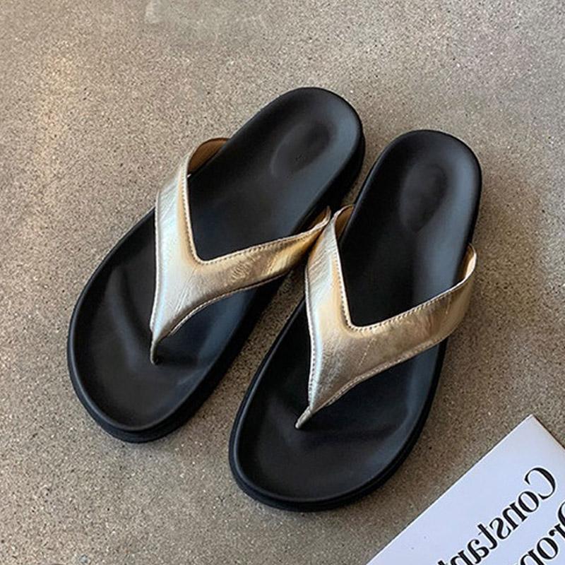 High Quality Shallow Clip Toe Women Slippers Casual Low Flat Heels Shoes 2027 Summer Flip Flops Zapatos De Mujer