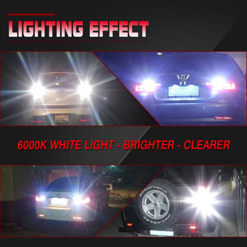 2pcs W16W T15 LED Canbus Bulbs 921 912 For Ford Focus 2 3 Fusion Flex Fiesta Escape C-Max Edge F-150 Car Backup Reverse Lights