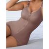 Zipper Front Tummy Control Bodysuit Waist Trainer Butt Lifter Shapewear