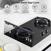2 Pcs Stainless Steel Stove Gap Guard Reusable Stove Gap Covers Stretchable Stoves Gaps Filler for Household Kitchen Accessories