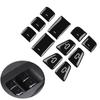 11pcs Open Door Button Decoration Cover Window Switch Button Patch Panel Sticker Protector Fit for Tesla Model 3 Y 2017-
