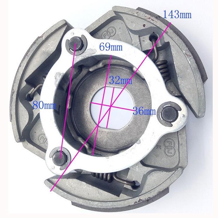 Compatible Centrifugal Block for Linhai 300, Yamaha 250, Jinlang LH300 Clutch Driven Wheel Parts