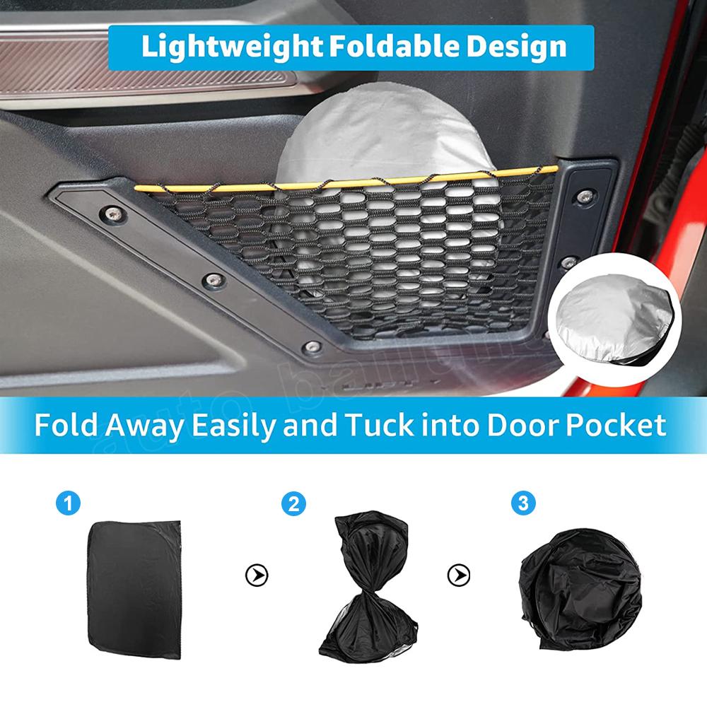 Автомобильные солнцезащитные козырьки на лобовое стекло для 2018-2023 Jeep Wrangler Rubicon Sahara TJ JK JKU 2-дверный 4-дверный авто