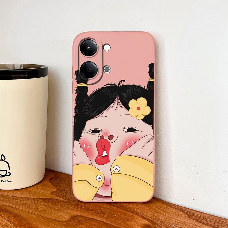 For Vivo Y05 Y11D 4G Phone Case Cute New Design Soft Liquid Silicone Full Protection Anti Drop Bumper For Vivo Y05 / Y11D Funda