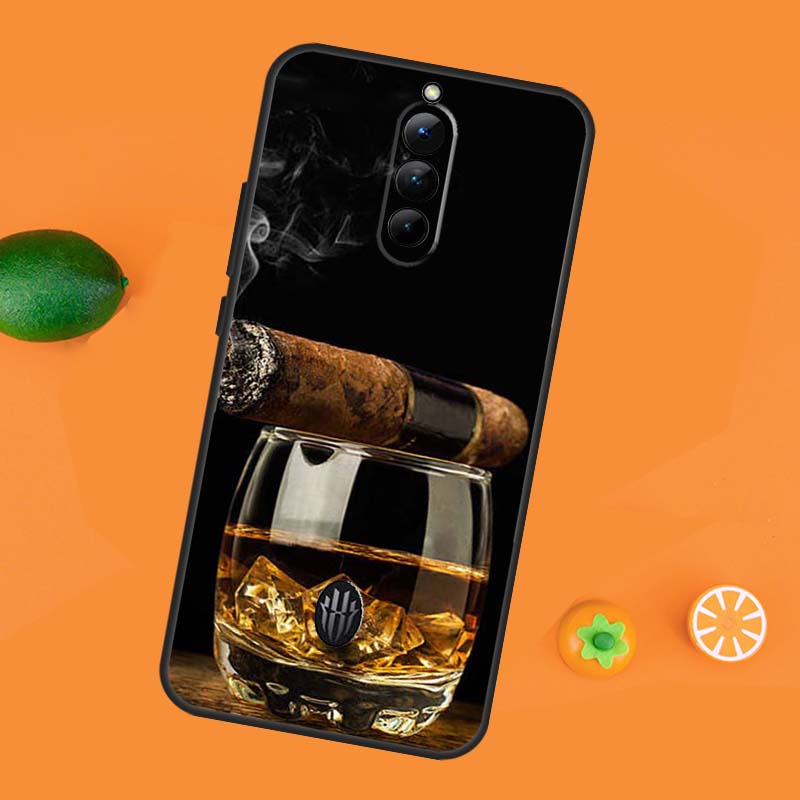 Чехол-кейс для напитков с сигарой и виски для ZTE Nubia Red Magic 8S 9S 10S 8 9 10 11 Pro Plus 6 7 6S 7S Pro RedMagic 10 Air