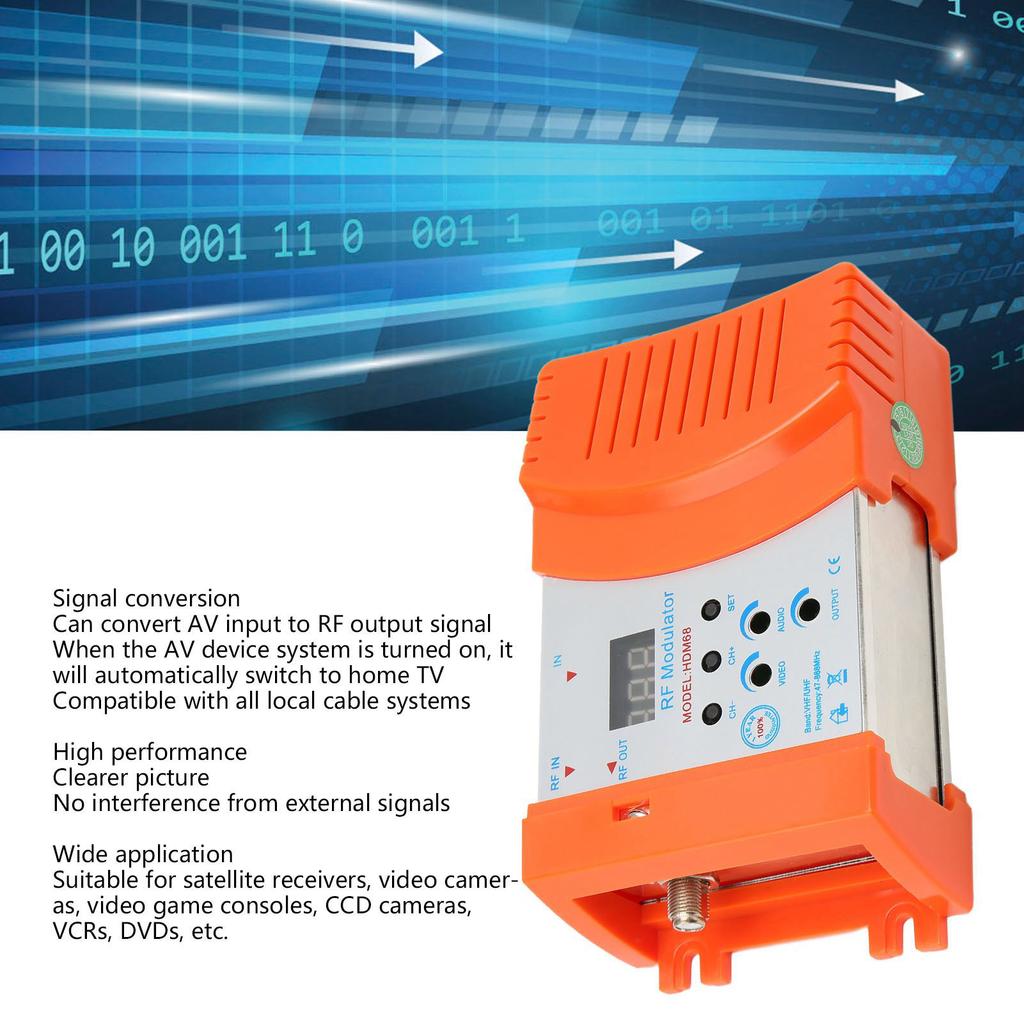 HD Мультимедийный Интерфейс RF Модулятор Профессиональный Поддержка PAL NTSC Форматы Цифровой Модулятор для