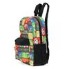 Super Mario All Over Print Character School Backpack Free Size 16"