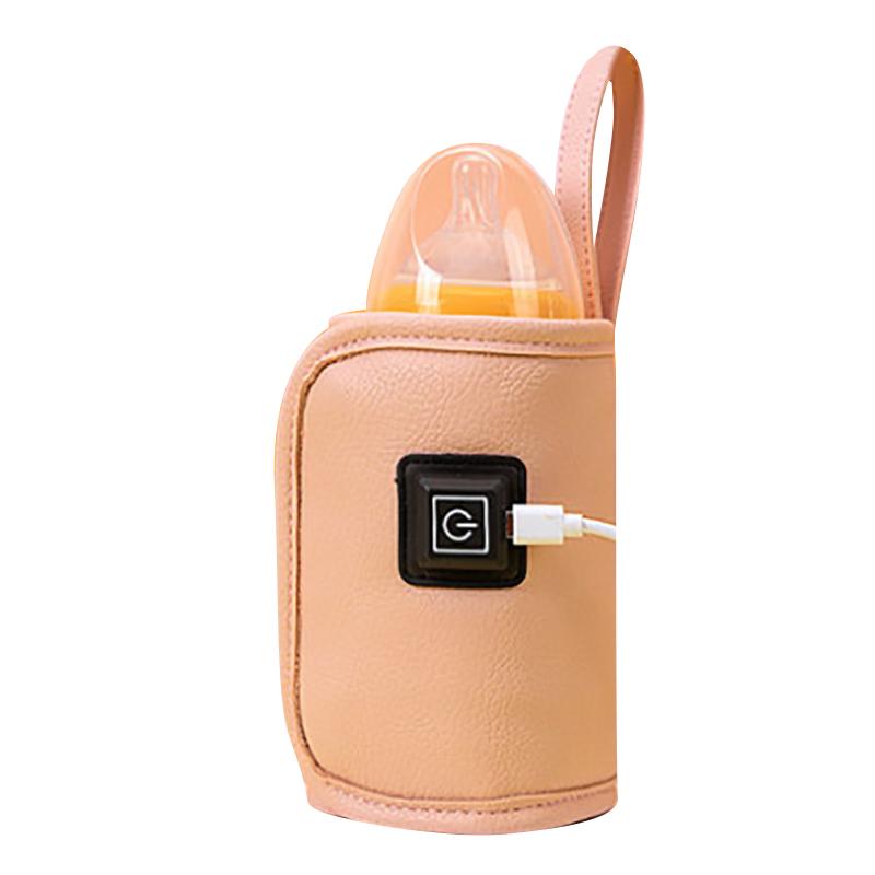 Usb Portable Water Bottle Warmer Homothermal Baby Milk Warmer 40-60 Degree Baby Bottle Insulation Cover Vehicle-Mounted