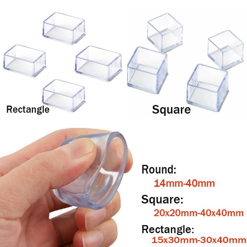 Абсолютно новые резиновые накладки на ножки стульев, нескользящие чехлы для ножек стола, носки, защитные накладки на пол, заглушки для труб, мебельные ножки, 4 шт.