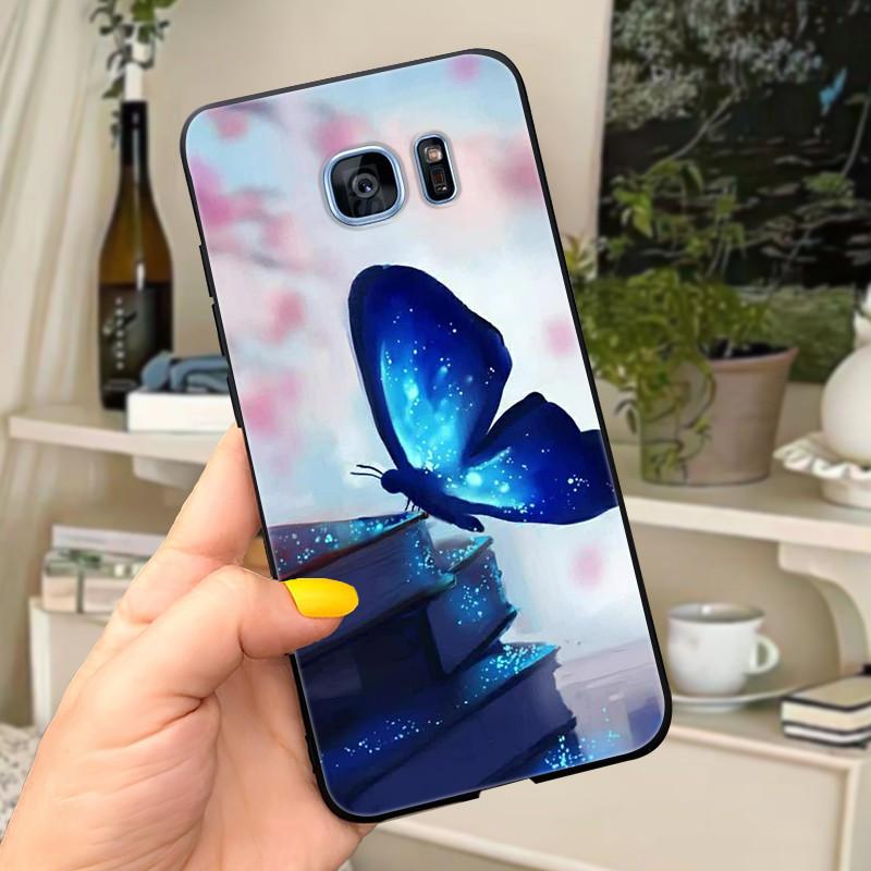 Чехол для Samsung Galaxy S7 edge Чехол-обложка Милые буквы Мягкий силикон Чехол для телефона Для Samsung s 7 S7 edge S7edge G930 G935 чехлы