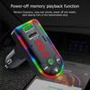 Новый красочный автомобильный FM-передатчик USB + Type-C 5V 3.1A FM-передатчик Bluetooth 5.0 Автомобильный MP3-плеер Беспроводной автомобильный комплект громкой связи U Disk/TF Музыкальный плеер