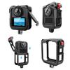 Металлический каркас-клетка с крышкой для объектива для GoPro Max 2 Алюминиевый сплав Защитный корпус Ударопрочная крышка Аксессуары для камеры D9V6