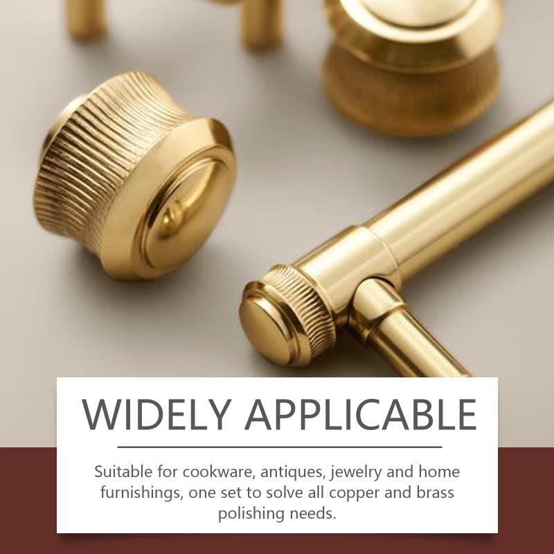 Brass Cleaning Paste Metal Polish for Electrical Appliances Nonabrasive Safe Formula Restores Original Luster