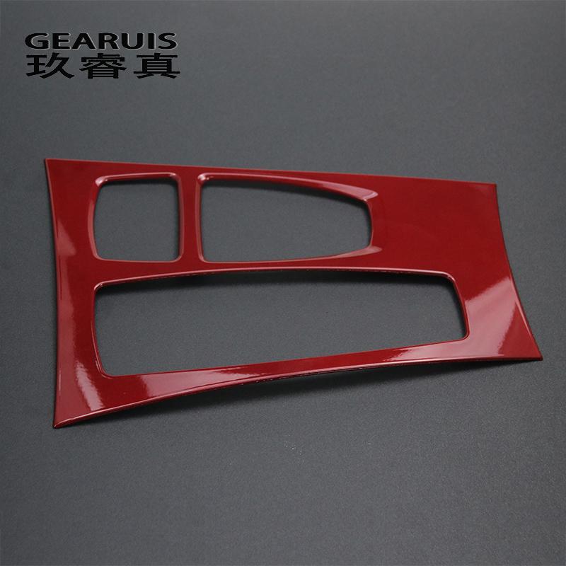 Интерьер автомобиля, коробка переключения передач, панель, наклейки, накладки, молдинги, полоски, наклейки, Стайлинг автомобиля для BMW X5 X6 E70 E71, авто