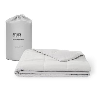 Одеяло для сна Brain Sleep Comforter All Seasons Double Light Grey Одеяло Duvet Весна Лето Осень Зима Innerket Автоматический контроль температуры Материал Cool