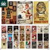 Putuo Decor Coffee Tin Sign Vintage Plaque Metal Plate Retro Wall Art Posters for Kitchen Bar Pub Iron Painting Decoration