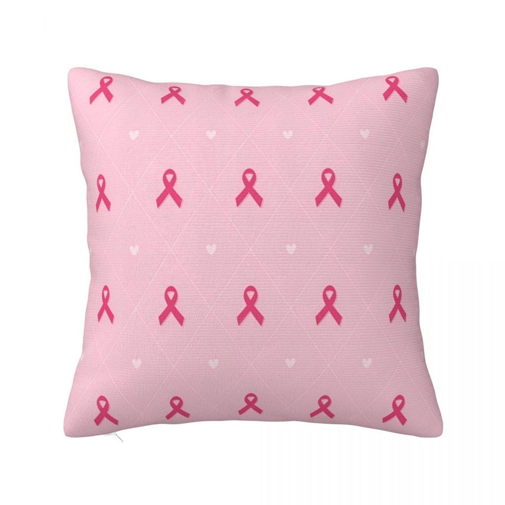 Football Breast Cancer Awareness Support Pillow Covers Car Cushion Cover Cute Pillowcase 4040
