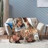 Подарочный плед Katseye для мужчин и женщин, уютный мягкий плед для кровати, 50x60 дюймов, разные размеры