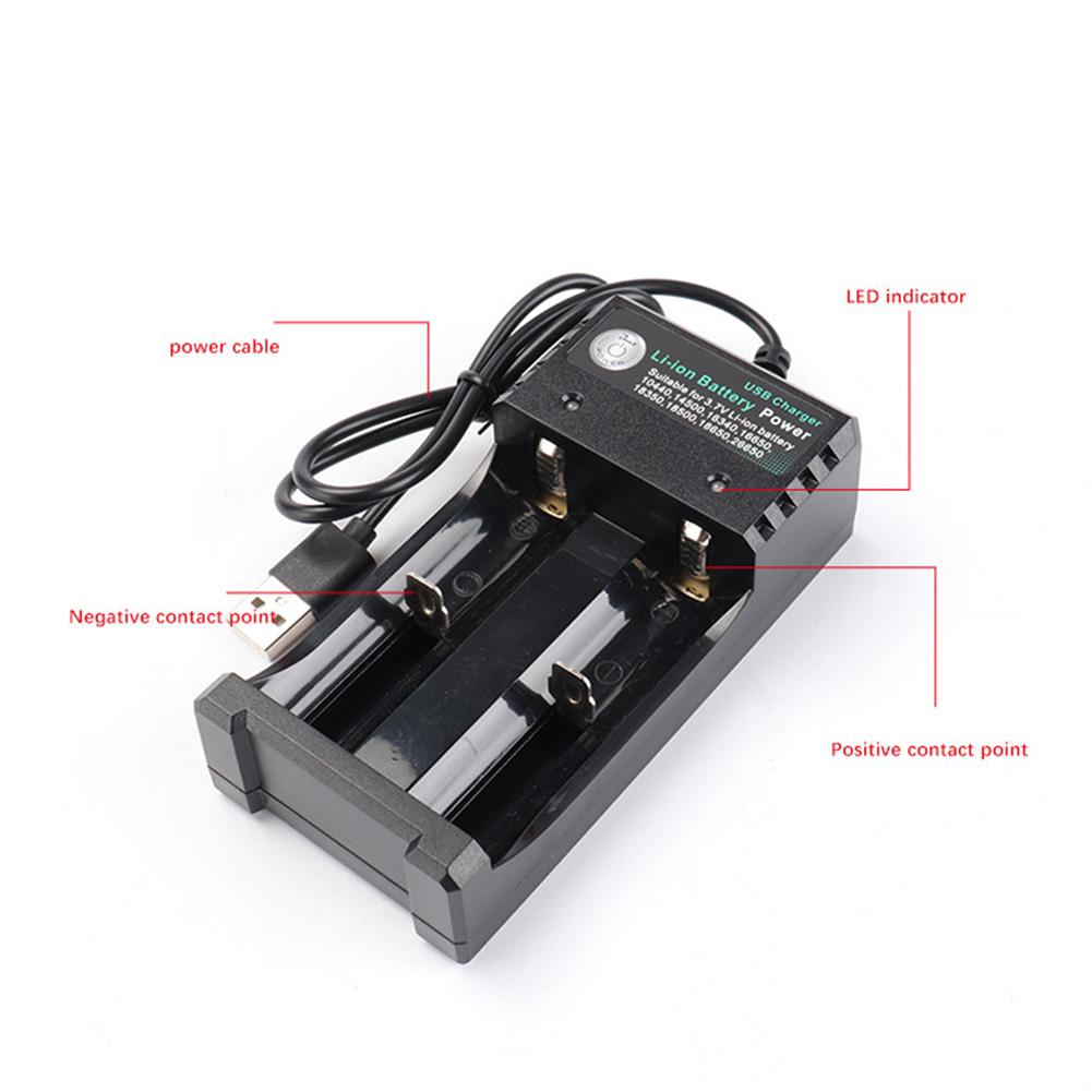 USB-зарядное устройство для литий-ионных аккумуляторов 18650 18500 16340 14500 26650