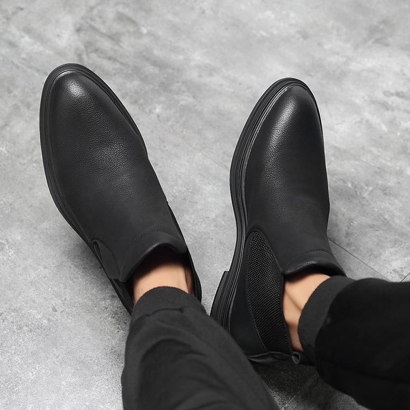 Крупногабаритные трансграничные инструменты, остроносые кожаные туфли, комбинезоны, ботинки Martin, мужские ботинки и короткие ботинки. Модель одного поколения S01-B