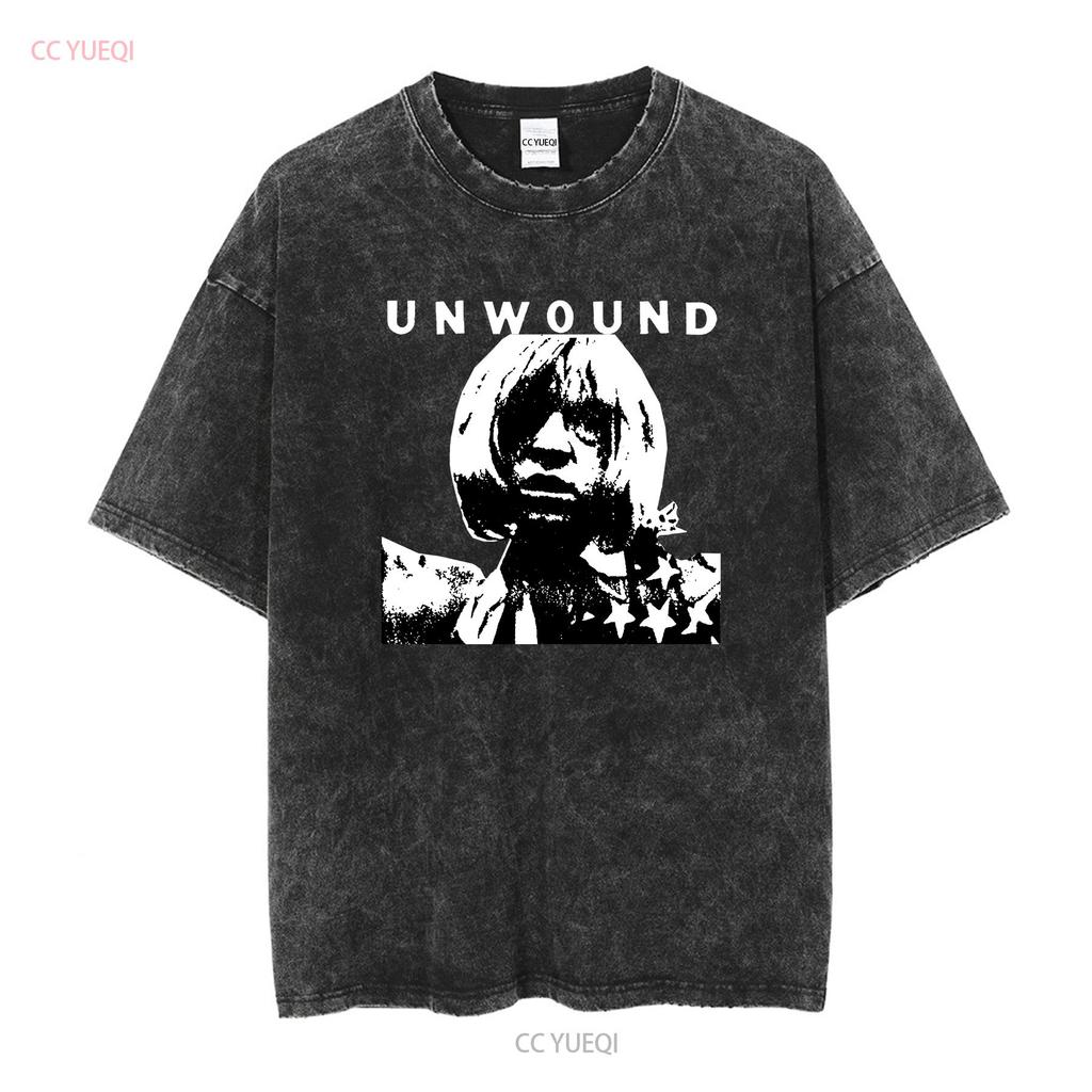 Футболка с принтом Unwound Band Тур 2023 Концертный наряд Мерч Набор стикеров Сетлист Реюнион Джерси с длинным или коротким рукавом винтажный стирка Унисекс
