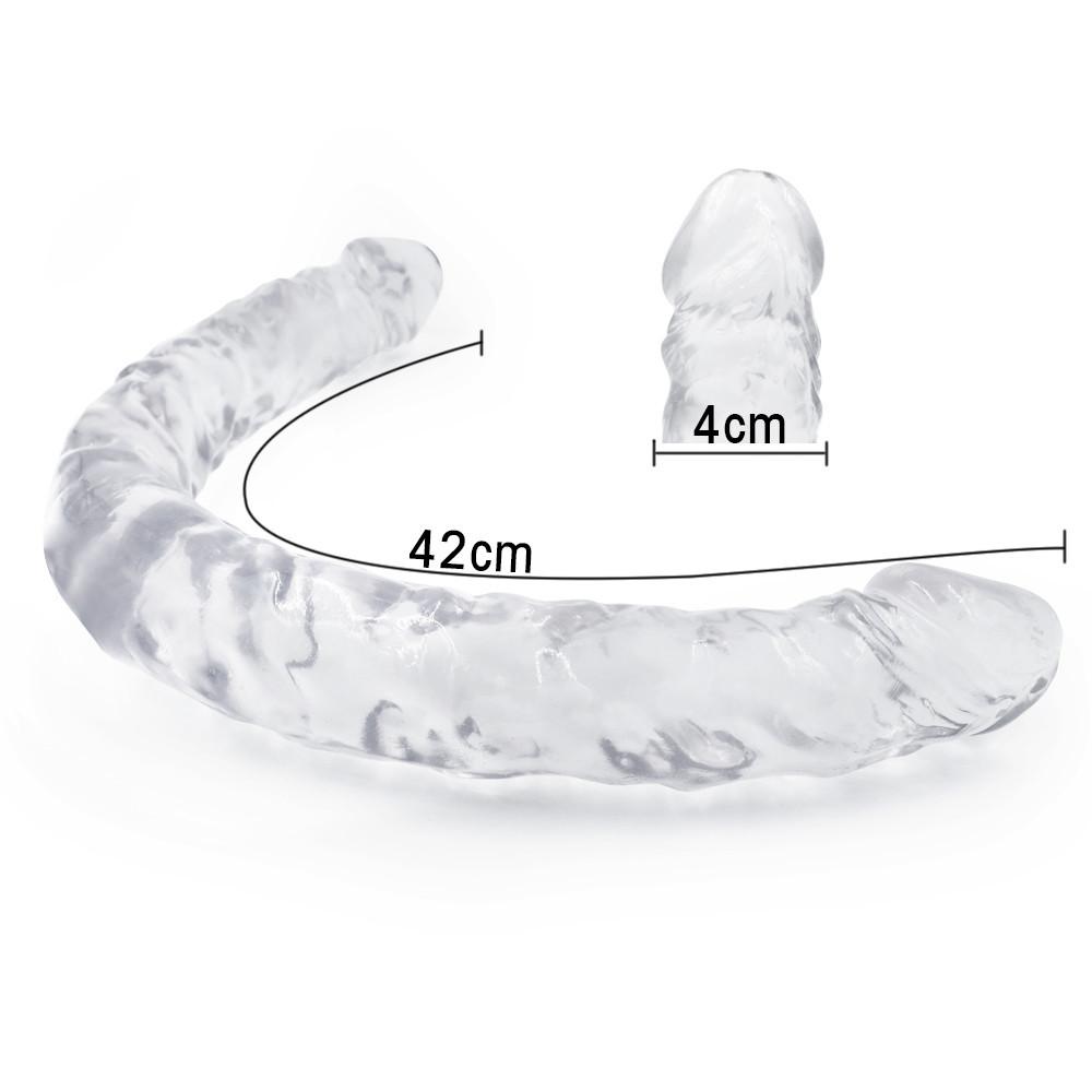 Фаллоимитатор с двойной головкой RUNYU, реалистичные фаллоимитаторы, член, вагинальная анальная пробка, гибкий пенис для женщин, фаллоимитаторы, секс-игрушки