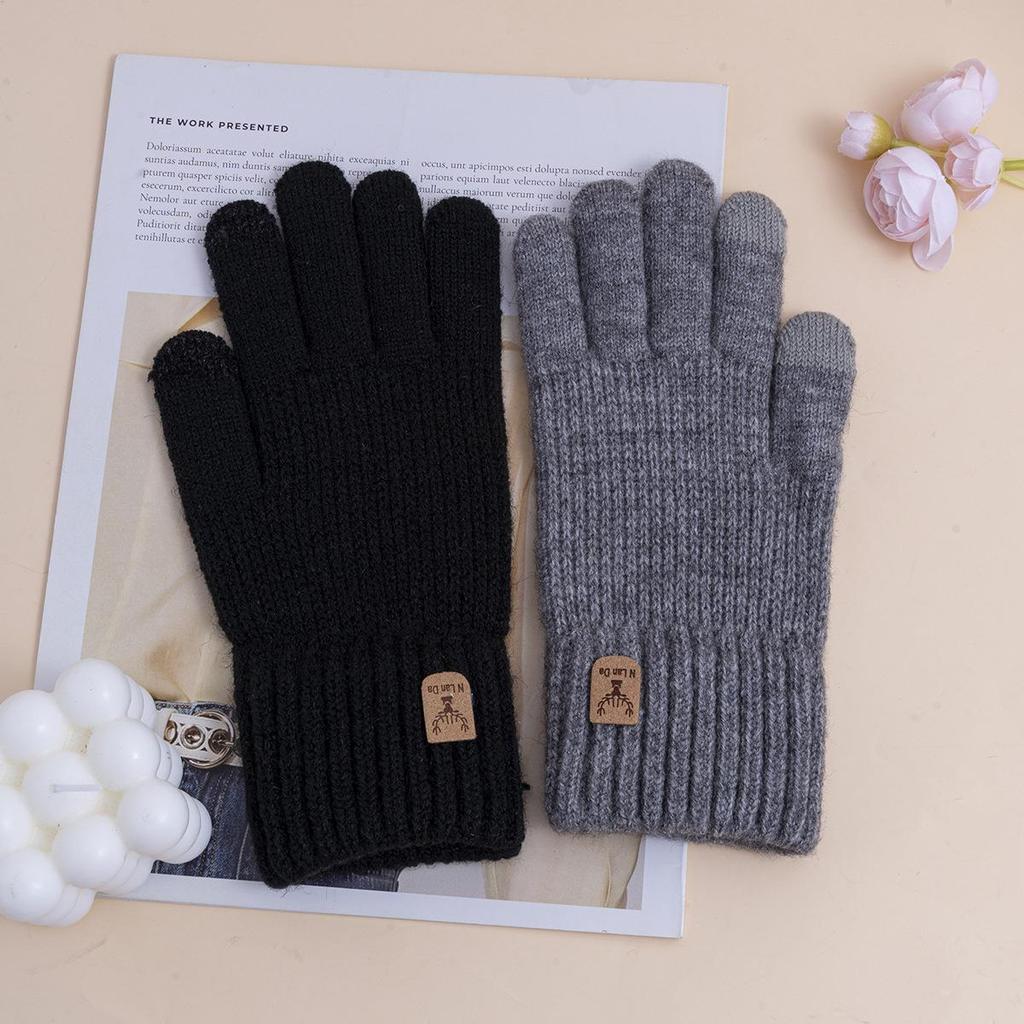 Модные мужские перчатки для верховой езды и вождения на осень/зиму — толстые, теплые, морозостойкие, для студентов и спортсменов.