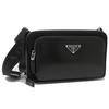 Body Bag Renylon Brushed Leather Black 2VH156 789 F0002 OMT [Prada] [Prada] Men's [Item]